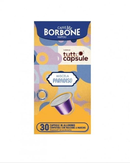 Borbone PARADISO alu caps. - komp. sa nespresso aparatima 30/1